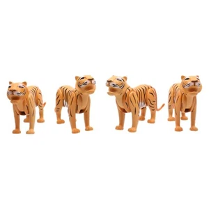 Playmobil 4 Tiger Big Cat Zoo Animal Park Playtopia - Picture 1 of 1