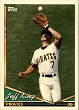 1994 Topps Pittsburgh Pirates Baseball Card #44 Jeff King