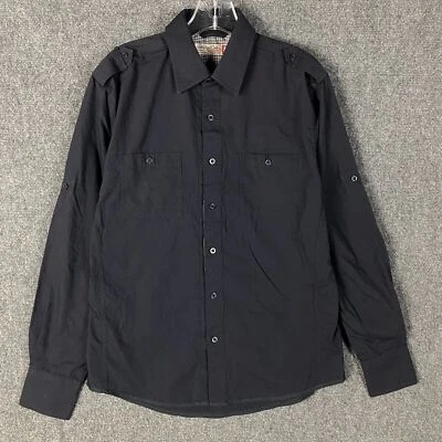 Sovereign Code Button Up Shirt Men's Small Long Sleeve Gray Cotton Blend S - Image 1 of 4