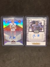 2 John Bates Autographed Cards Washington Commanders