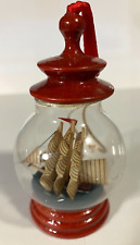 Ship in a Bottle Nautical Christmas Ornament 3" Tall