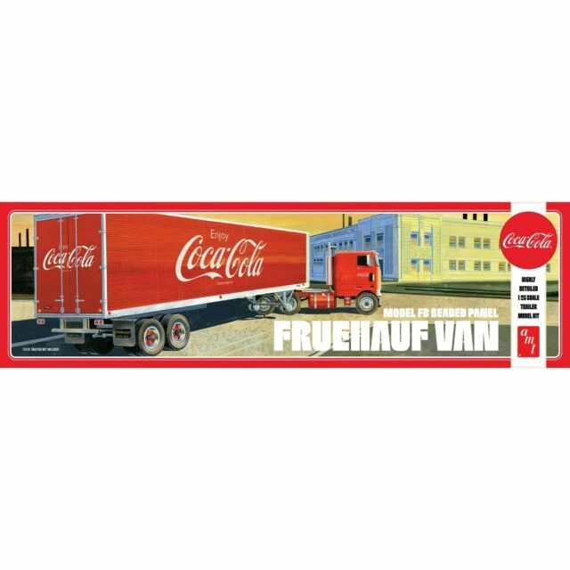 AMT 1109 1:25 Fruehauf Beaded Van Semi Trailer