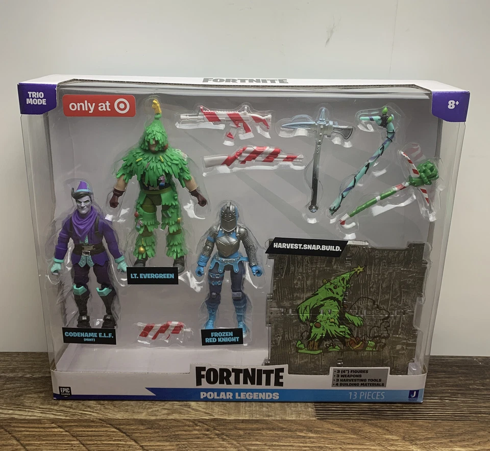 2021 Fortnite Trio Mode Polar Legends 4” Action Figure Set 13pcs