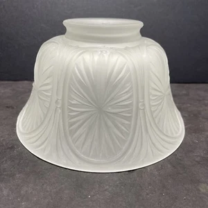 3 1/4” VINTAGE NEW OLD STOCK FROSTED GLASS GAS LAMP SHADE MADE IN USA - Picture 1 of 18