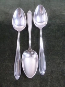 3 Nice Vintage WMF Serving Spoons silver plated - Picture 1 of 1