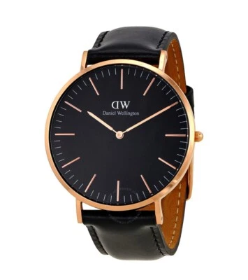 Reloj DANIEL WELLINGTON clásico Sheffield esfera negra 40 mm DW00100127 Foto 1 de 4