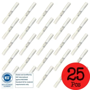 Cartucho de filtro de sedimentos de polipropileno hilado 25 piezas 20"x2,5" certificado NSF 10 micrófonos - Imagen 1 de 3