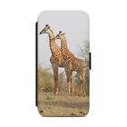 WILD AFRICAN GIRAFFE WALLET FLIP PHONE CASE COVER  FOR IPHONE SAMSUNG HUAWEI