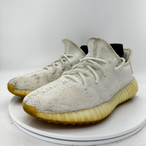 Scarpe casual Adidas Yeezy Boost 350 V2 basse da uomo taglia 6 CP9366 panna triple bianche