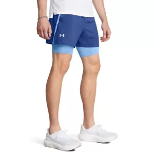 Under Armour Men's Launch Run 5-inch 2-in-1 Shorts, (432) Tech Blue/Horizon - Picture 1 of 6
