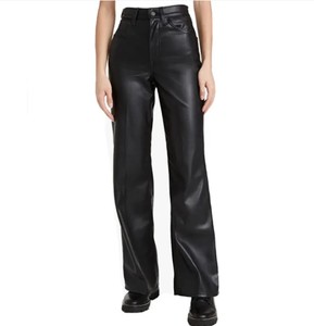 Levis Faux Leather Pants 70s High Flare Ultra High Rise Premium Women 25x32 NWT