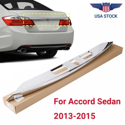 Rear Chrome Trunk Lid Finish Molding For 2013-2015 Honda Accord Sedan 2.0L-3.5L - Image 1 of 4