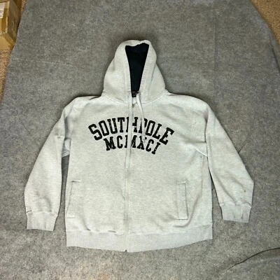 Sudadera Southpole Para Hombres 2XL XXL Gris Cremallera Sudadera con Capucha Chaqueta Hip Hop Spellout Y2K ^ Foto 1 de 4