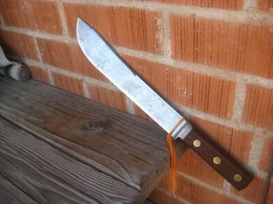 1940s Vintage 10" Blade Unmarked LANDERS FRARY CLARK ** Carbon Butcher Knife USA - Picture 1 of 9