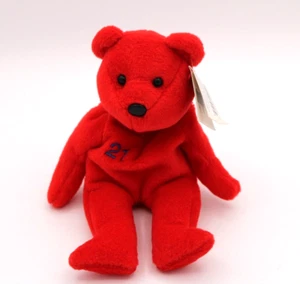 1998 Sammy Sosa #21 Red MLB Bear 9" - Bamm Beanos with PVC Pellets - Picture 1 of 7