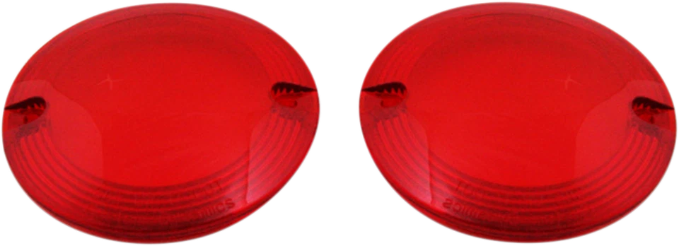 Par de lentes planas de señal de giro roja Custom Dynamics Probeam para Harley Davidson Foto 1 de 1