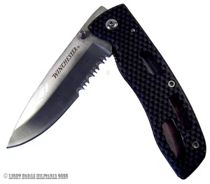 Winchester Folding Combo Blade Pocket Knife 17.5 cm - Picture 1 of 13