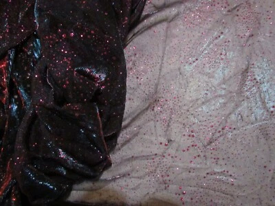 2 tonos púrpura y verde azulado con tela metálica brillante por yarda 60" de ancho Foto 1 de 2