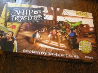 2017 Pressman SHIP of TREASURES Board Game For 2~4 Players Ages 8+  - Image 1 of 4