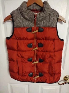 Ruff Hewn Woman's Small Puffy Vest Front Zipper w/Toggle Button Closure - Picture 1 of 6