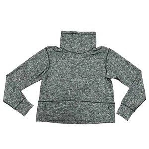 Lululemon Ready To Rulu Pullover Damen 4 grau meliert Wasserfallausschnitt locker - Bild 1 von 7
