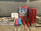 Nintendo Wii Rvl-001 25th Anniversary Edition Red Game Console Bundle