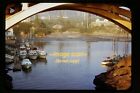 Boats At Depoe Bay, Oregon In Early 1950S, Kodachrome Slide M7a