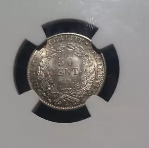 1895A France 50 Centimes NGC MS 65 - Picture 1 of 2
