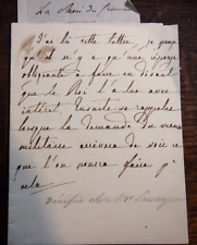 (1837) lettre autographe de la REINE DE FRANCE MARIE AMELIE