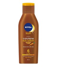 Nivea Sun Lotion with Carotene Tan Silky Skin UVA UVB Protect Waterproof SPF 6