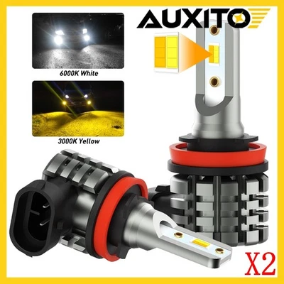 Bombillas LED antiniebla doble color H11 H16 para Toyota RAV4 2006-2020 blanco amarillo 4x Foto 1 de 4