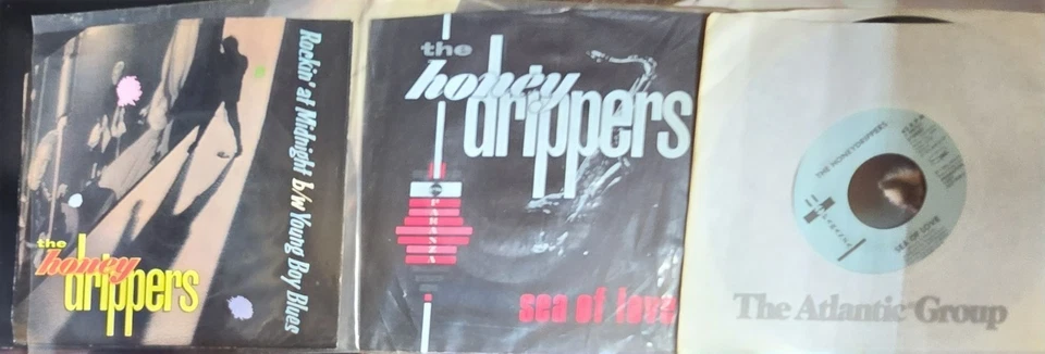 The Honeydrippers Robert Plant Lot of 3 US 45s with 2 Picture Sleeves - Image 1 of 1