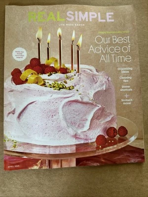 Real Simple magazine April 2025 Life Made Easier 25th Birthday Our Best Advice - Image 1 of 4