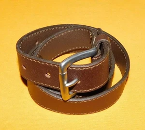 BOY'S OLD NAVY MADE IN U.S.A. BROWN GENUINE LEATHER BELT SIZE L - 26/65cm. - Picture 1 of 6