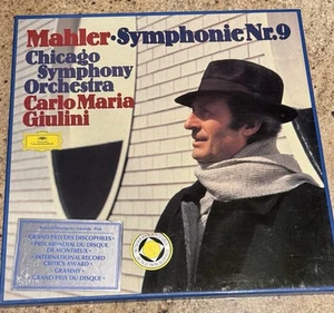 Vintage MAHLER (SYMPHONIE No.9) CARLO MARIA GIULINI 1977  2 LP  EX excellent  - Picture 1 of 8