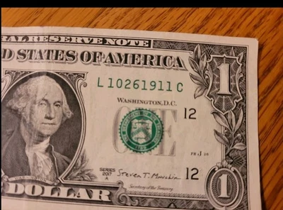 $1 2017a/L10261911C/Fancy Note/Anniversary/Birthday/Death Note/ October 26, 1911 - Image 1 of 3