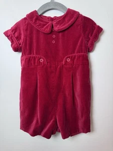 Strasburg Baby Boy Red Velvet Jon Jon Sz 6 Months EUC - Picture 1 of 12