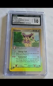 CGC 10 Delcatty 29/109 Ruby and Sapphire Reverse Holo 2003 Vintage - Picture 1 of 2