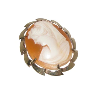 Señoras Mujer 9ct 9k Oro Amarillo Años 70 Colgante/Broche - Imagen 1 de 6