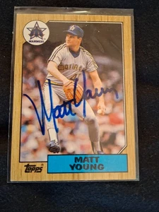 MATT YOUNG HANDSIGNIERTE HANDSIGNIERTE KARTE JSA COA - Bild 1 von 2