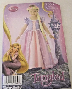 🌷Disney Patrón de Costura Simplicidad 2065 Niño Enredado Sin Cortar Disfraz Talla 3-8 - Imagen 1 de 4