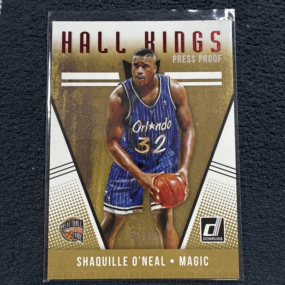2018-19 Donruss Shaquille O'Neal Hall Kings Press Proof Red /99 #30 - Image 1 of 2