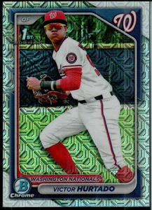 2024 Bowman Chrome Prospects #223 Victor Hurtado Mojo Refractor 1st Rookie - Bild 1 von 2