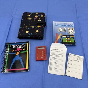 Pleasant Company American Girl Today School Gear Set Math Book Calculator Etc - Picture 1 of 20