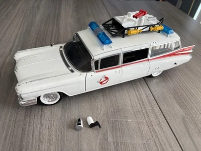2012 Hot Wheels 1:18 Ghostbusters 1959 Cadillac ECTO-1 - Die-cast - Incomplete - Image 1 of 4