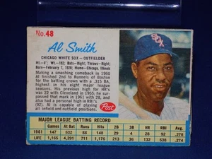 1962 Post #48 Al Smith ( Chicago White Sox ) Hand Cut ( Free Shipping ) - Picture 1 of 1