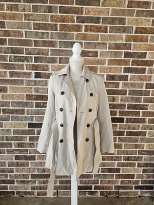 Gabardina Express para mujer con cinturón PEQUEÑA tostada Foto 1 de 4