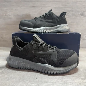 Reebok Flexagon 3.0 Damenschuh Größe 7,5 Composite Toe Arbeit Turnschuhe schwarz gebraucht, in einwandfreiem Zustand - Bild 1 von 10