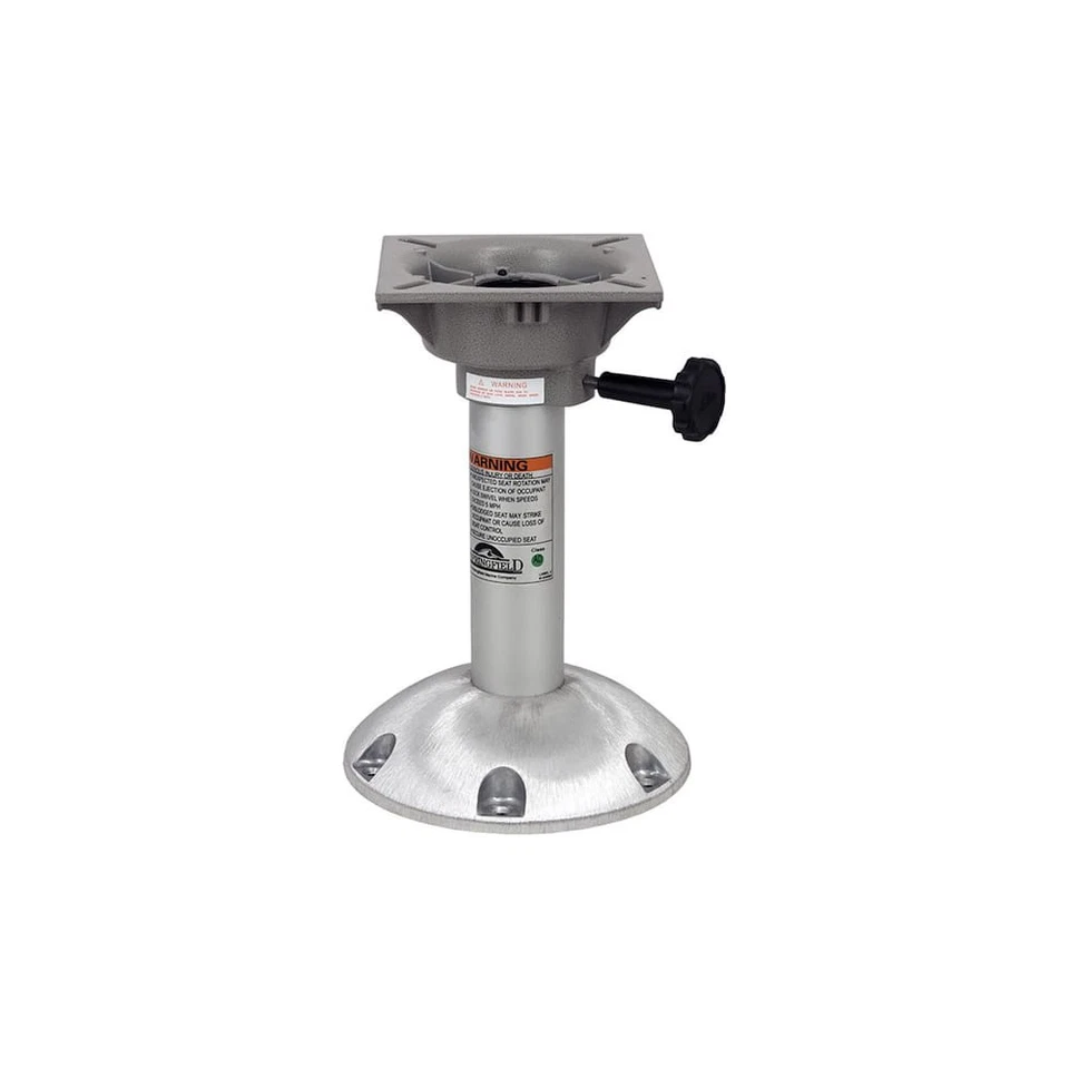 Altura fixa 12" 2 3/8" diâmetro ABYC-H-31 AP pedestal de assento de barco com suporte para assento - Imagem 1 de 1