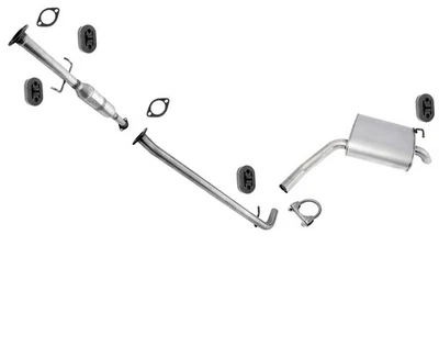 Sistema de escape resonador de tubo y silenciador trasero para 06-10 Hyundai Sonata 2,4 L Eng. Foto 1 de 4